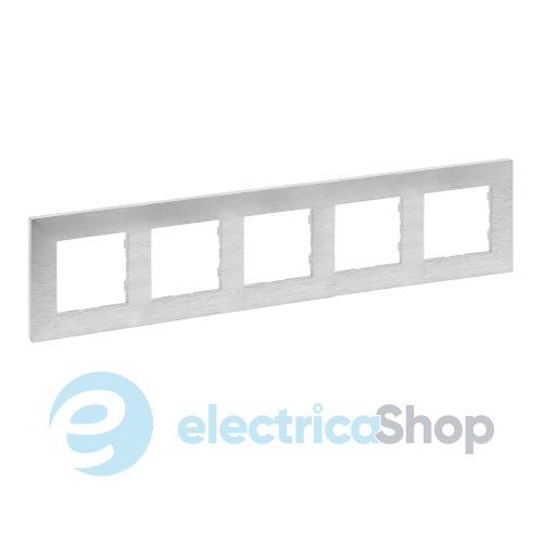 Рамка 5-постовая Legrand NILOE STEP 863895 цвет фактурный алюминий