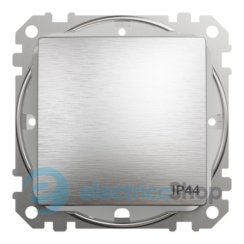 Переключатель 1-кл IP44 SE Sedna Elements SDD270106 матовый алюминий