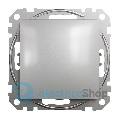 Вимикач кнопковий 1-кл. для серії Sedna Design Schneider Electric SDD113111 алюміній