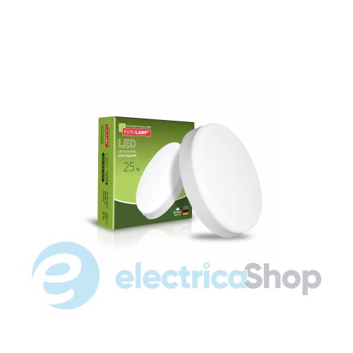 Світлодіодний світильник Eurolamp круглий накладний GL 25W 5000K (LED-NLR-25/5)
