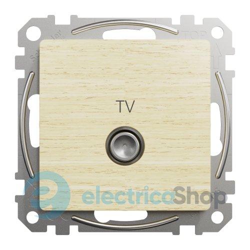 Розетка TV конечная 4дб SE Sedna Elements SDD180471 береза