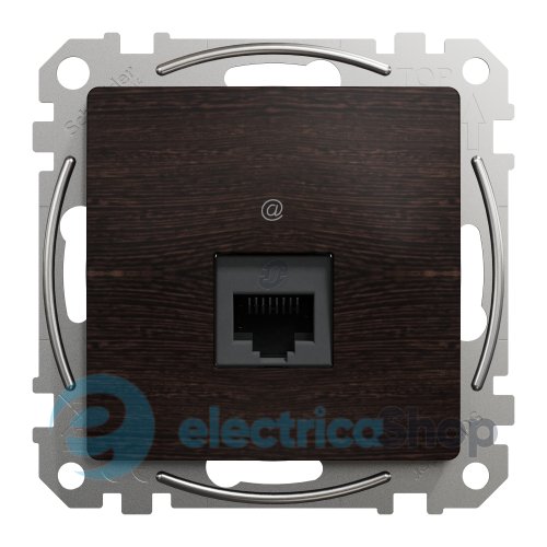 Комп'ютерна розетка RJ45 кат. 5е UTP SE Sedna Elements SDD181451 венге