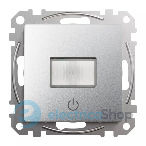 Датчик руху із вимикачем 10 A SE Sedna Design SDD113504 алюміній