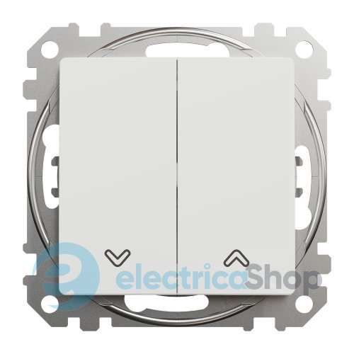 Кнопочный выключатель для жалюзи 2-кл SE Sedna Design SDD111114 белый