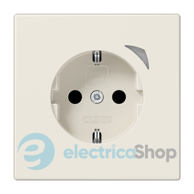 Умная розетка с з/к и защитой JUNG HOME BTLS1521S сл. кость