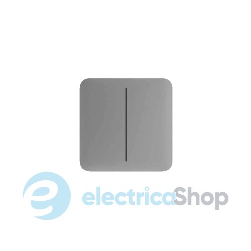 Кнопка для розумного вимикача світла LightSwitch Ajax SideButton (1-gang/2-way) 46005 сірий