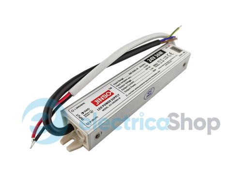 Блок живлення 24V 36Вт. IP67 JINBO JLV-24036KA-W герметичний, алюмінієвий корпус (17009)