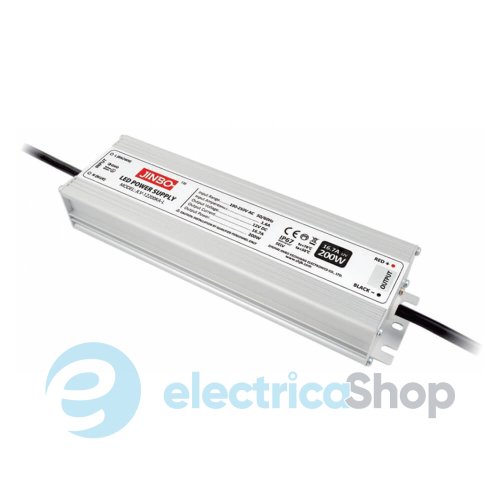 Блок питания 24V 200Вт IP67 JINBO JLV-24200KA-L герметичный, алюминиевый корпус (18757)