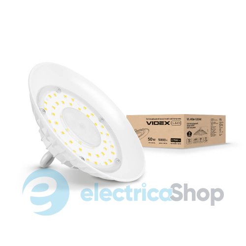 Підвісний світильник VIDEX висотний 50W 5000K 7500Lm 220V VL-HBe-505W 24368