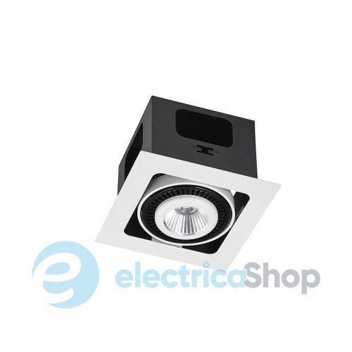 Точечный встраиваемый светильник Skarlat SUIL RGL7115-1 1х12W WH+BK 3000K