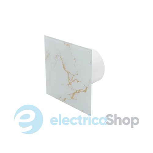 Панель для вентилятора AirRoxy dRim 01-185 Glass panel белый мрамор и золото