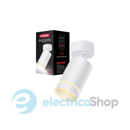 Точковий накладний світильник MAXUS Surface Downlight Base MR16 GU10 (MAX-SD-GU10-WH)