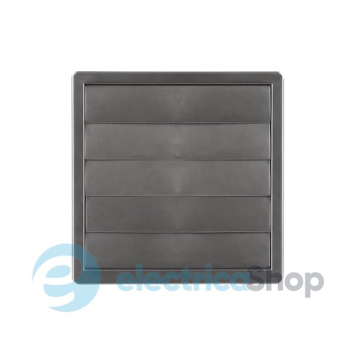 Решетка вентиляционная с затвором AirRoxy KzZsz 170x170, 125, серая 02-311