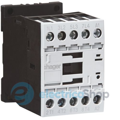Контактор корпусний 4P, 24В-DC, 22А AC-1, Hager EVN022E