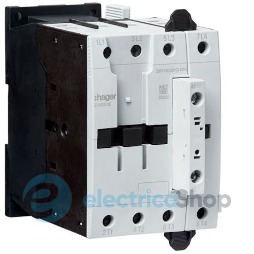 Контактор корпусный 4P, 230В-АС, 80А AC-1, Hager EVN080C