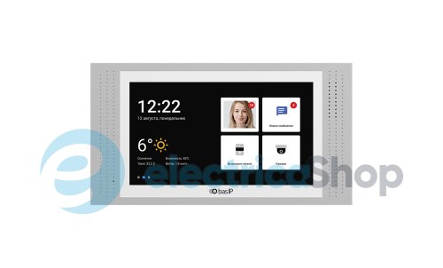 IP Видеодомофон AT-07LT (L) WHITE Bas IP, 1024×600 TFT (IPS) LCD, 7 дюймов, белый