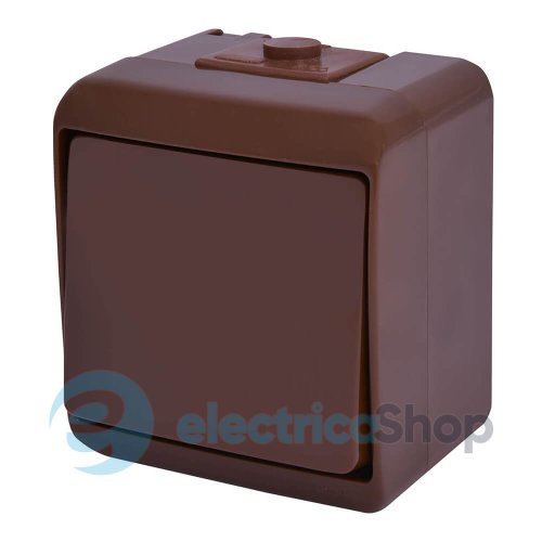 Выключатель 1-кл VHE-1-KR (коричневый, IP54) ETI Hermetics 4668040