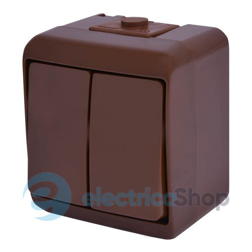 Вимикач 2-кл VHE-2-KR (коричневий, IP54) ETI Hermetics 4668041