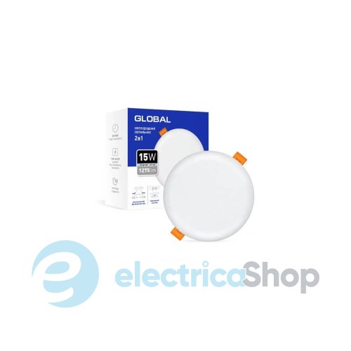 Точковий врізний-накладний SP 2в1 MAXUS Global 30W 4100K IP20 (1-GSP-3041-RS)