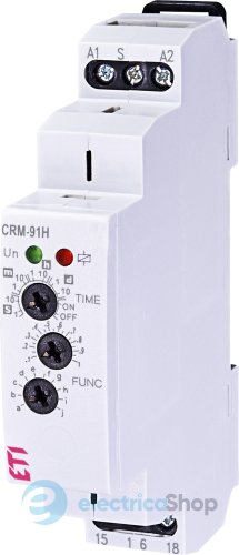 Багатофункціональне реле часу CRM-91H 230V (1x16A_AC1) ETI 2470070