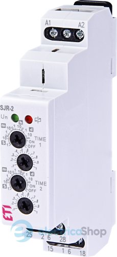 Дворівневе реле часу SJR-2 230V AC (2x16A_AC1) ETI 2470091
