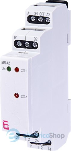 Импульсное реле с функцией "память" MR-42 230V AC (2x16A_AC1) ETI 2470095