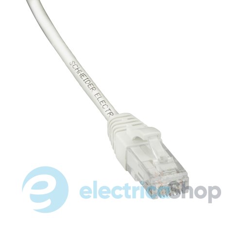 Патч-корд 1 метр RJ45 Кат 6, F/UTP, LSZH, Schneider Electric ACTPC6FULS10WE белый