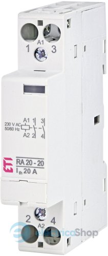 Контактор 2НО, 20А, 230V/AC, RA 20-20 ETI 2464092