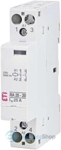 Контактор 2НО, 25А, 230V/AC, RA 25-20 230V AC ETI 2464093
