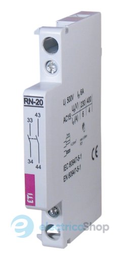 Дополнительные контакты 2НО, RN-20 ETI 2464068, для контакторов RA/RD