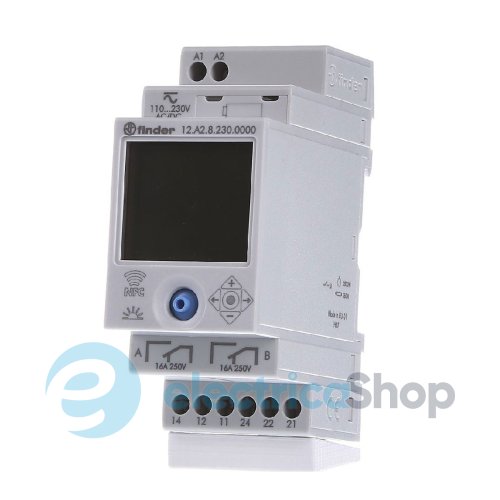 Цифрове тижневе астрономічне реле часу 2ПК 16А/230V NFC Finder 12.A2.8.230.0000