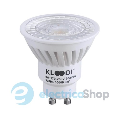 Лампа світлодіодна KLOODI KDGU10-9WSMD 3K 60D LED PRO GU10 9W 3000K 900Lm