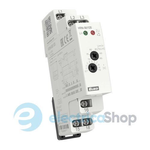 Реле контроля последовательности и выпадения фаз HRN-56/120 3x 120V  Elko Ep