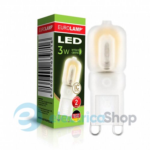 Светодиодная точечная лампа Eurolamp G9 3W 3000K LED-G9-0330(220)