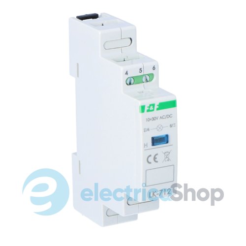 Индикатор напряжения LK-712B-10-30V, LED синий F&F