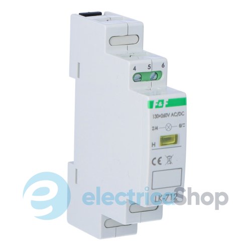 Индикатор напряжения LK-712Y-130-260V, LED желтый F&F