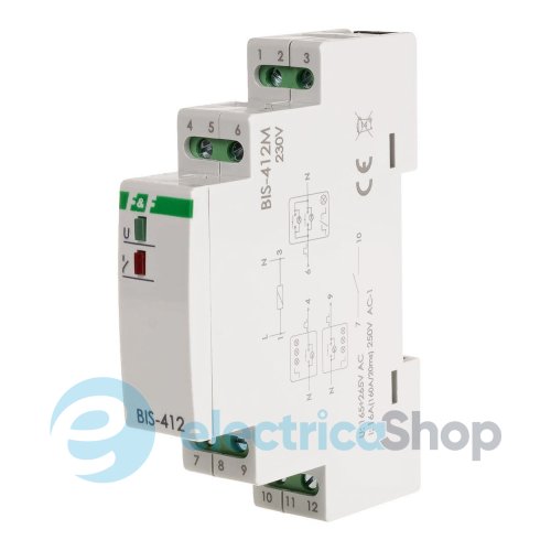 Імпульсне реле BIS-412M,1xNO/NC 16А/230V групове F&F