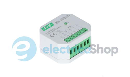 Бістабильне реле BIS-408LED, 1xNO 16А/230V, захист від пускового струму F&F