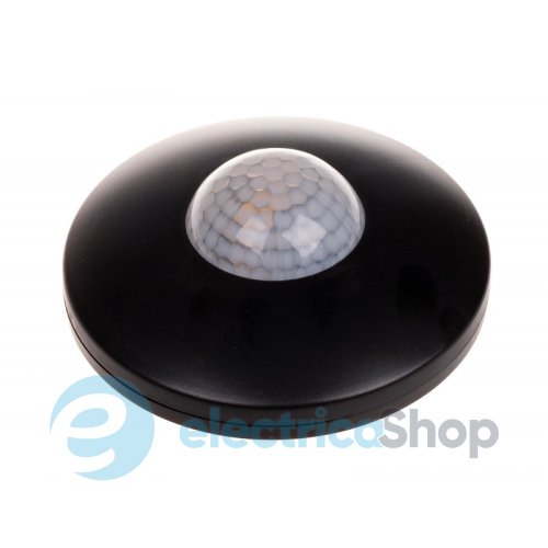 Датчик руху ІЧ DR-06B F&F 360° 230V/16А IP40, накладний, чорний