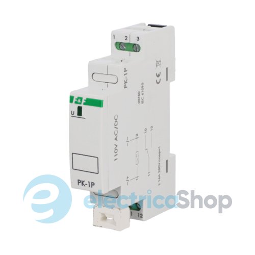 Электромагнитное реле PK-1P-110V 1xNO/NC 16А/110V AC/DC DIN F&F