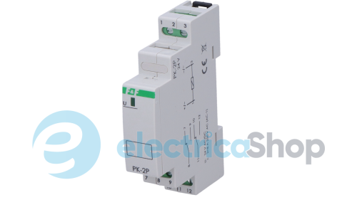Электромагнитное реле PK-2P-24V 2xNO/NC 16А/24V AC/DC DIN F&F