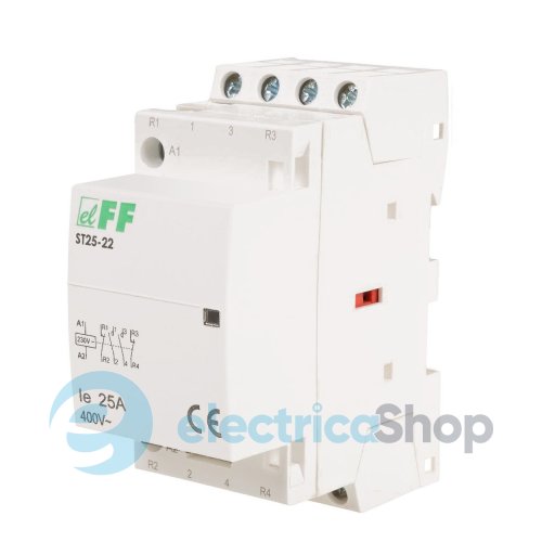 Контактор модульный ST25-22, 2NO+2NC, 25А/230V, DIN F&F