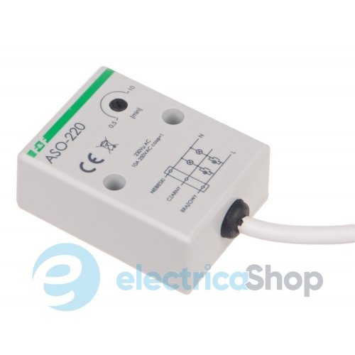 Реле лестничное ASO-220 F&F, 1НО 230V/10А, задержка 0,5÷10 мин.
