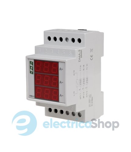 Цифровой индикатор тока DMA-3RMS-50-5A, трехфазный F&F