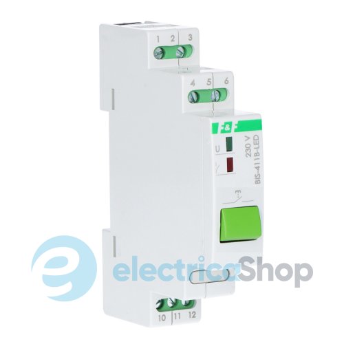 Імпульсне реле BIS-411B-LED, 1xNO/NC 16А/230V LED F&F