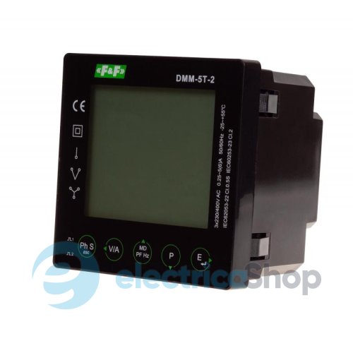 Аналізатор параметрів мережі F&F DMM-5T-2, щитовий, Modbus RTU