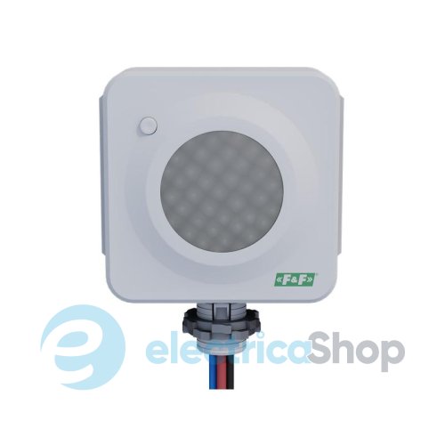 Датчик движения DR-30M F&F, PIR, 80°, коридорный, 30 метров, 230V/16A IP40, белый