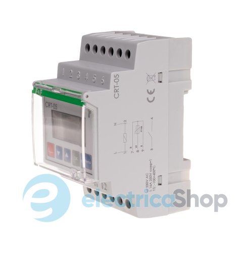 Регулятор температуры CRT-05 F&F DIN 1ПК 16А 230V/AC от -100°С до +400°С, без датчика