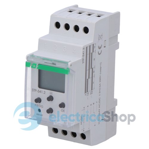 Реле часу програмоване STP-541 F&F DIN 2ПК 24-264V AC/DC робота "в петлі"