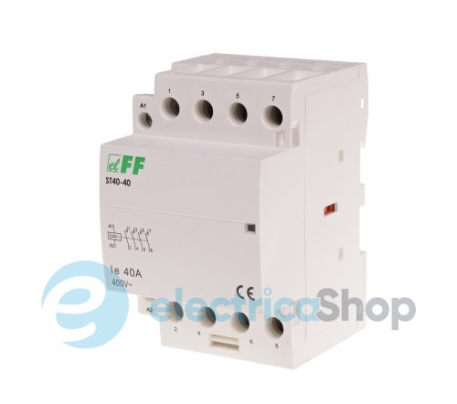 Контактор модульный ST40-40, 4NO, 40А/230V, DIN F&F